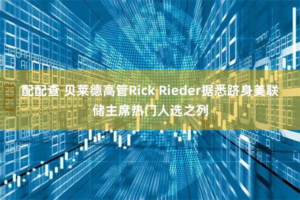配配查 贝莱德高管Rick Rieder据悉跻身美联储主席热门人选之列
